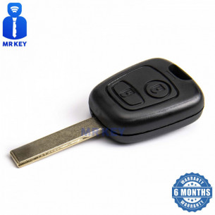 Peugeot Key Shell With 2 Buttons