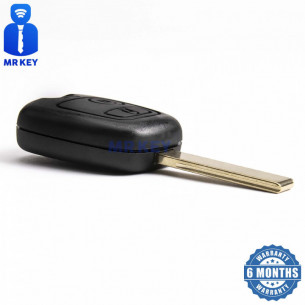 Peugeot Remote Car Key 433Mhz with 2 Buttons and Electronics
