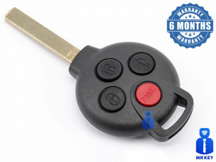 Κέλυφος κλειδιού αυτοκινήτου με 4 κουμπιά για Smart