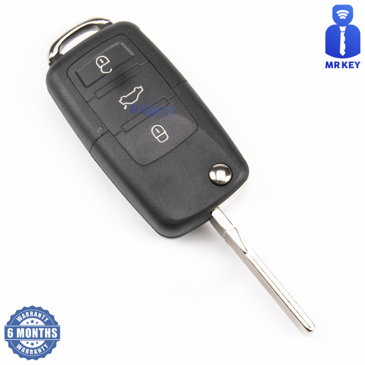Skoda Flip Key Cover with 3 Buttons