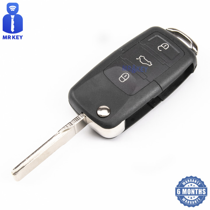 Skoda Flip Key Cover with 3 Buttons