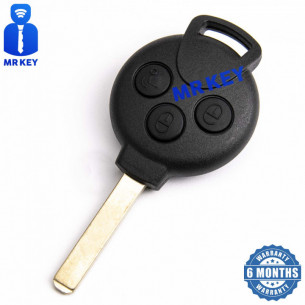 Carcasă cheie mașină cu 3 butoane pentru Smart