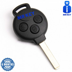 Κέλυφος κλειδιού αυτοκινήτου με 3 κουμπιά για Smart