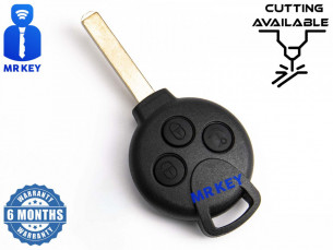 Κέλυφος κλειδιού αυτοκινήτου με 3 κουμπιά για Smart