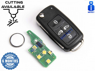 Cheie cu Electronică 434Mhz Cu 5 Butoane și Electronică pentru VW
