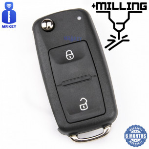 VW Flip Key Housing With 2 Buttons