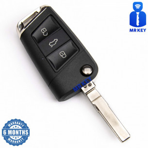 VW Flip Key Upgrade / Conversion Kit With 3 Buttons