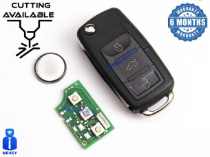 VW Remote Flip Car Key 1JO 959 753P With Electronics