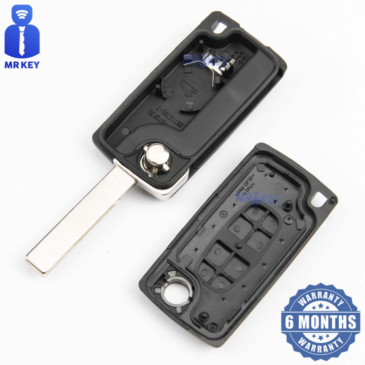 Peugeot Car Key Case with 2 Buttons